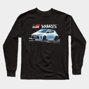 Gr Yaris Tuned Hatch Power slide drifting Long Sleeve T-Shirt